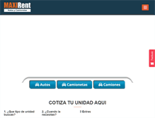 Tablet Screenshot of maxirent.com.mx
